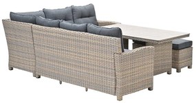 Garden Impressions Alaska lounge dining set rechts - light teak vironwood
