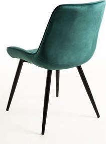 Set 6 Fluwelen Leunstoelen