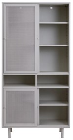 Hoge Kast Van Metaal Greige - 90x40x180cm.