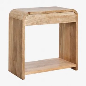 Halconsole Van 75x40 Cm In Mangohout En Mdf Shelby Mangohout - Sklum