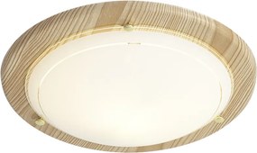 Klassieke plafonnière naturel met wit glas - Mesiac