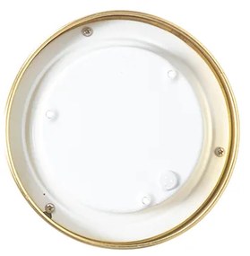 Moderne plafonnière goud 18 cm IP44 - Yuma