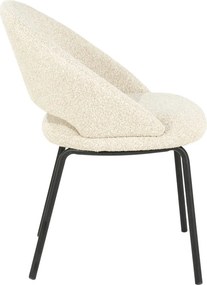 By-Boo Nido Eetkamerstoel Met Zwart Onderstel Beige