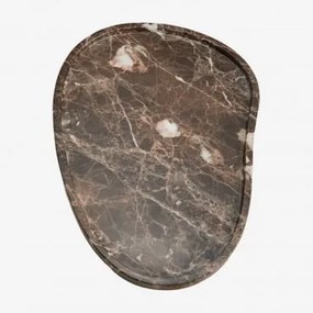 Orivando Marmeren Decoratieve Tray ↔︎ 35 Cm & Bruin Marmer Emperador - Sklum