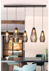 Goossens Excellent Hanglamp Klasse, Hanglamp met 5 lichtpunten