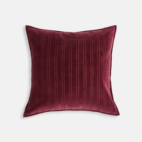Kussenhoes 45 x 45 cm, fluweel met inkepingen, MILO