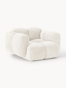 Loungefauteuil Tayla van teddy bouclé