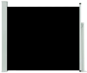 vidaXL Tuinscherm uittrekbaar 100x300 cm zwart