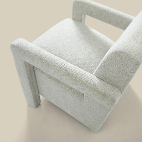 Japandi Fauteuil Creme Stof