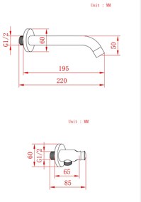 Saniclear Copper baduitloop geborsteld koper