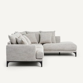 Hoekbank in gestippelde visgraatstof, ARMENTO