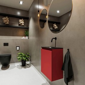 Mondiaz Ture 40cm toiletmeubel fire met wastafel urban midden geen kraangat