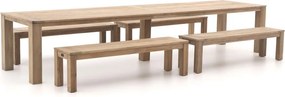 + 15% kassakorting | Picknickset ROUGH | 10 personen | Tuinset teakhout | 5-delig | Kees Smit Tuinmeubelen