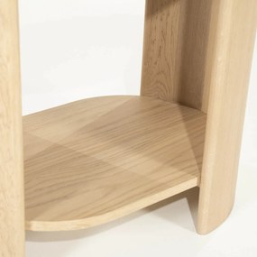 Eleonora Don Bijzettafel Eiken Met Wit Marmer - 50 X 35cm.