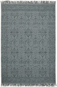 Handgeweven laagpolig wollen vloerkleed Dolzago