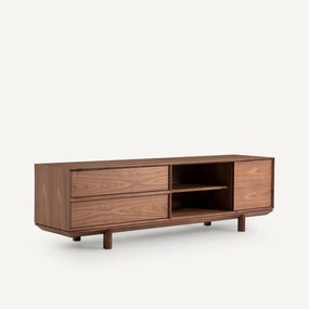 Tv-meubel, notenhout en fineer, GLORIA, ontwerp van Emmanuel Gallina