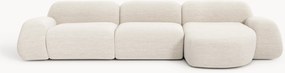Modulaire bouclé hoekbank Wolke (4-zits)