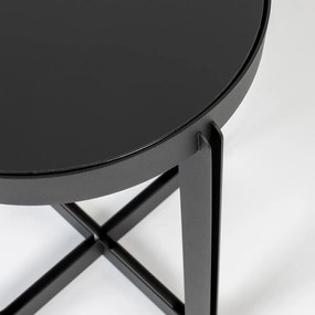 Zuiver Centre Black Design Bijzettafel Mat Zwart - 42.5 X 42.5cm.