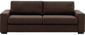 Goossens bruin, stof, 3-zits, stijlvol landelijk