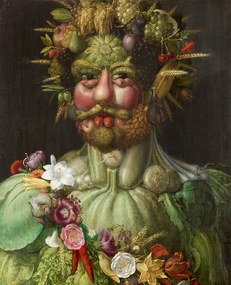 Kunstreproductie Vertumnus, 1591, Giuseppe Arcimboldo