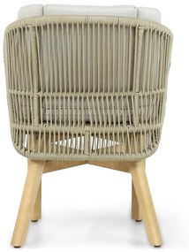 Tuinstoel Teakhout/rope Naturel teak Coco Almeria