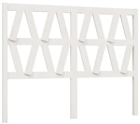 vidaXL Hoofdbord 126x4x100 cm massief grenenhout wit