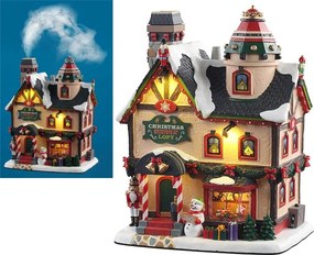 Lemax - 'Christmas Supply Loft' - Verlicht gebouw met rookeffect - Inclusief adapter