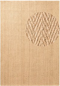Handgeweven juten vloerkleed Mirabelle