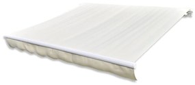 vidaXL Luifeldoek 6x3 m canvas crème