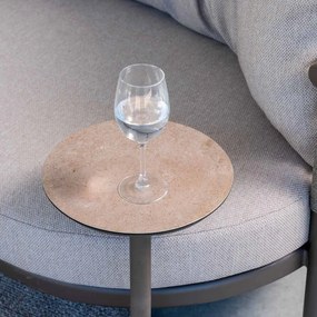 4 Seasons Vic bijzettafel Ø30xH50 cm terre - ceramic print