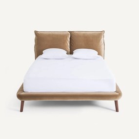Bed, fluweel, Aurore design E. Gallina