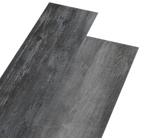 vidaXL Vloerplanken zelfklevend 4,46 m² 3 mm PVC glanzend grijs