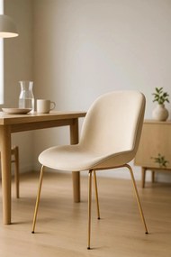 Bille Gouden Fluwelen Stoel