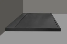 Forzalaqua Fresco douchebak 120x90cm graniet met afvoerputje RVS
