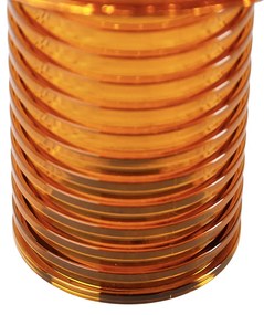 Tafellamp oranje kunststof incl. LED solar oplaadbaar IP44 - Ambar