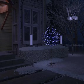 vidaXL Kerstboom 120 LED's blauw licht kersenbloesem 150 cm