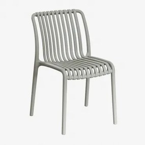 Verpakking Van 4 Wendell Polypropyleen Stapelbare Tuinstoelen Groen – Khaki - Sklum