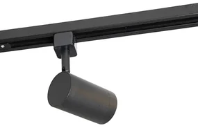 1-fase railsysteem met 14 Spot / Opbouwspot / Plafondspots zwart verstelbaar - Jeana Modern GU10 Binnenverlichting Lamp