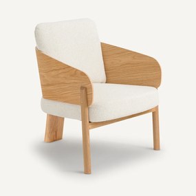 Fauteuil eik/bouclette Marais, design E Gallina