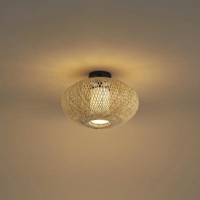 Japandi plafondlamp bamboo 42cm IP44 - Moana