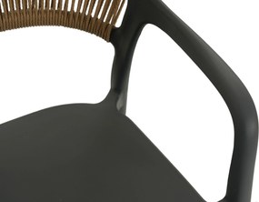 Tuinstoel Kunststof Grijs-antraciet Domani Furniture Toscano