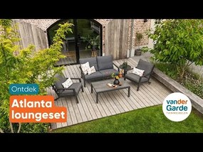 Atlanta stoel-bank loungeset - 4-delig