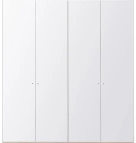 Goossens Kledingkast Easy Storage Ddk, Kledingkast 203 cm breed, 220 cm hoog, 4x glas draaideur