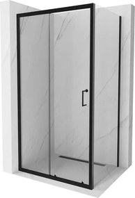 Mexen Apia schuifdouchecabine 100 x 90 cm, transparant, zwart - 840-100-090-70-00