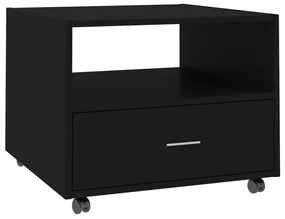 vidaXL Salontafel 55x55x40 cm bewerkt hout zwart