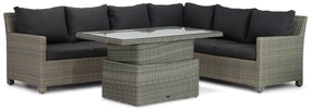 Dining Loungeset 6 personen Wicker Taupe  Garden Collections Lusso/Hamilton