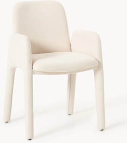 Gestoffeerde eetkamerstoel Selena met armleuningen