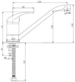 Mueller Basic keukenmengkraan PVD-coating chroom