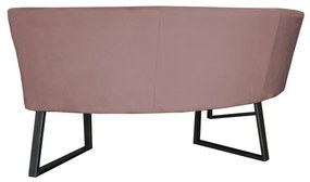 Eetkamerbank - Hengelo - geschikt voor ronde tafel 150 cm - stof Element grijsbruin 05