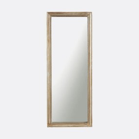 Rechthoekige spiegel van massief mangohout, breedte 55 x hoogte 140 cm, Afsan